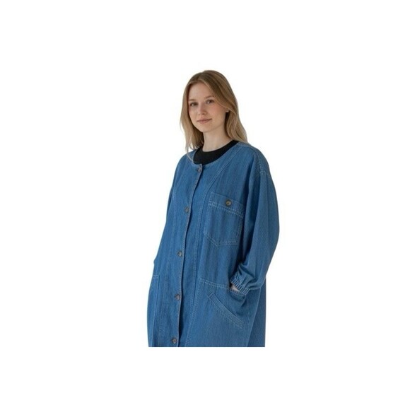 Vintage Renoma Paris Japan Apron Association Utility Jacket Denim Streetwear XL - Picture 8 of 16